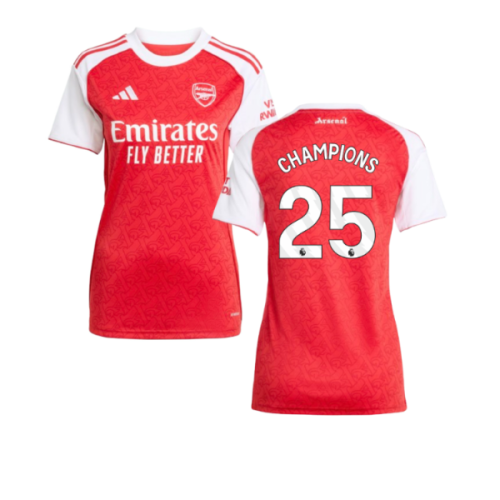 2025-2026 Arsenal Home Shirt (Womens) (Champions 25)