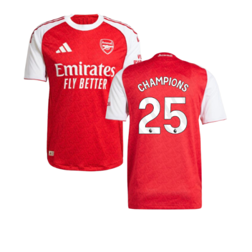 2025-2026 Arsenal Authentic Home Shirt (Champions 25)
