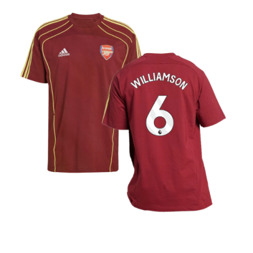 2025-2026 Arsenal UBP Tee (Noble Maroon) (Williamson 6)