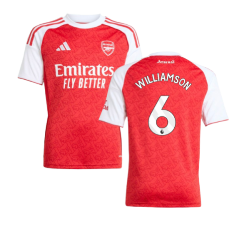 2025-2026 Arsenal Home Shirt (Kids) (Williamson 6)