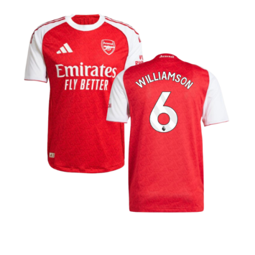 2025-2026 Arsenal Authentic Home Shirt (Williamson 6)