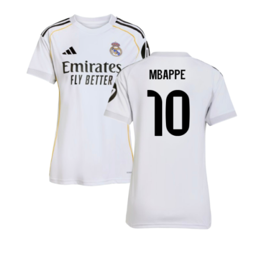 2025-2026 Real Madrid Home Shirt (Womens) (Mbappe 10)