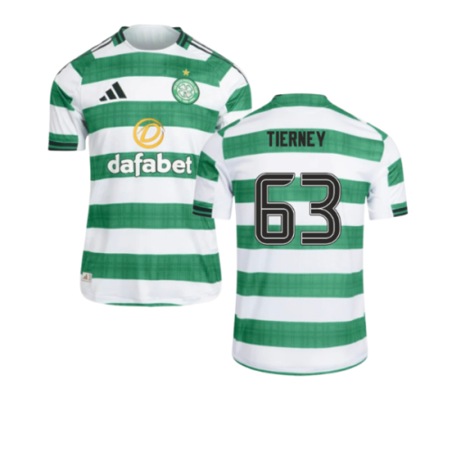 2025-2026 Celtic Authentic Home Shirt (Tierney 63)
