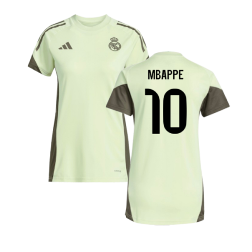 2025-2026 Real Madrid Training Jersey (Almost Lime) - Womens (Mbappe 10)