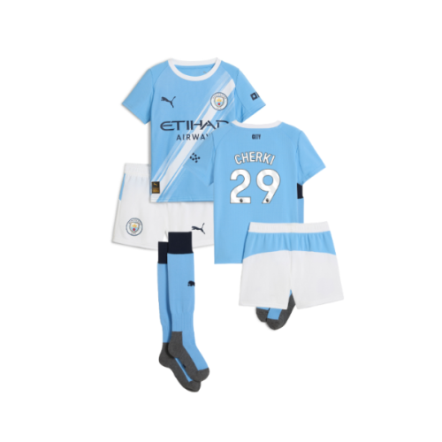 2025-2026 Man City Home Mini Kit (Cherki 29)