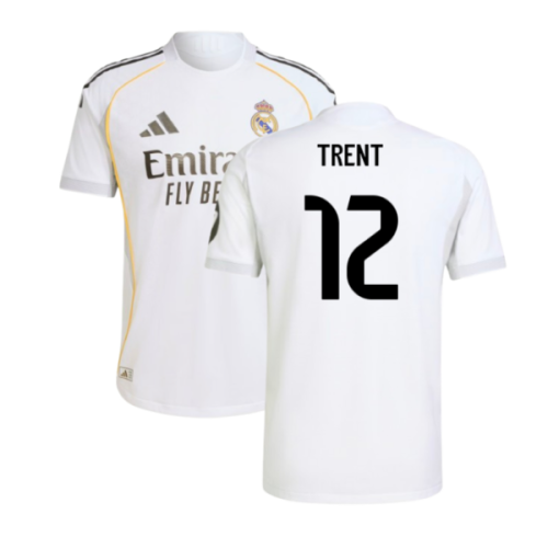 2025-2026 Real Madrid Authentic Home Shirt (Trent 12)