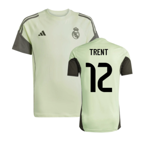 2025-2026 Real Madrid Training Tee (Almost Lime) - Kids (Trent 12)