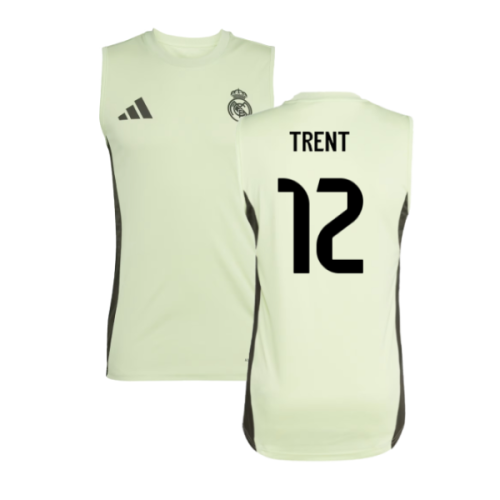 2025-2026 Real Madrid Sleeveless Training Jersey (Almost Lime) (Trent 12)