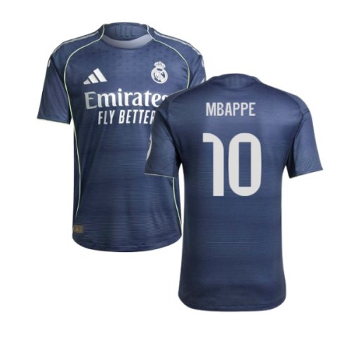 2025-2026 Real Madrid Authentic Away Shirt (Mbappe 10)