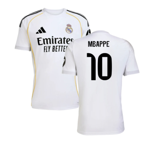 2025-2026 Real Madrid Home Shirt (Mbappe 10)