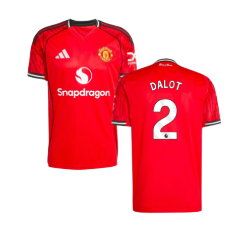 2025-2026 Man Utd Home Shirt (Dalot 2)