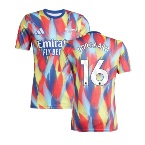 2025-2026 Arsenal Pre-Match Shirt (Victory Blue) (Norgaard 16)