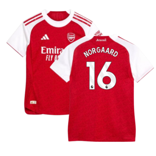 2025-2026 Arsenal Authentic Home Shirt (Womens) (Norgaard 16)