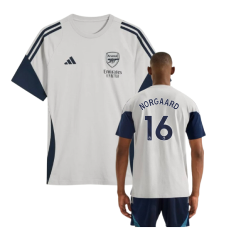 2025-2026 Arsenal Training Tee (Grey) (Norgaard 16)