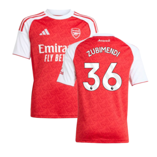 2025-2026 Arsenal Home Shirt (Kids) (Zubimendi 36)