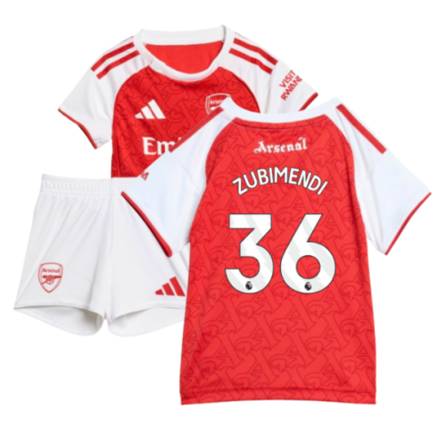 2025-2026 Arsenal Home Baby Kit (Zubimendi 36)