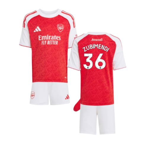 2025-2026 Arsenal Home Mini Kit (Zubimendi 36)
