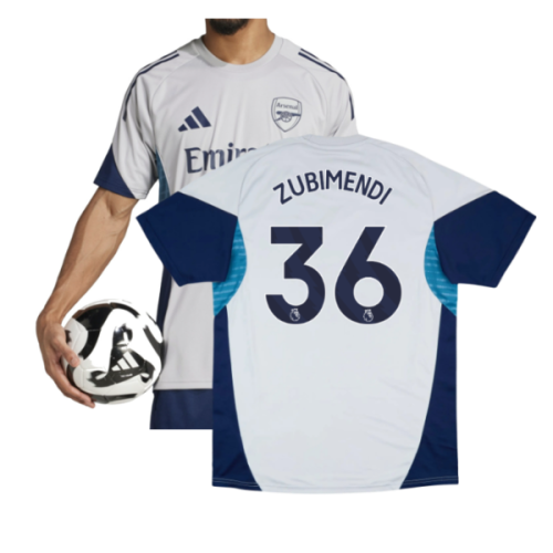2025-2026 Arsenal Training Shirt (Grey Two) (Zubimendi 36)