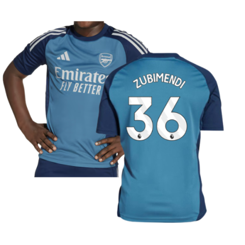 2025-2026 Arsenal Training Shirt (Blanch Blue) - Kids (Zubimendi 36)