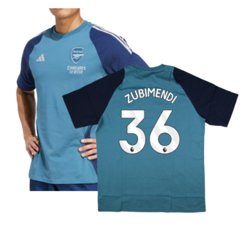 2025-2026 Arsenal Training Tee (Blanch Blue) (Zubimendi 36)
