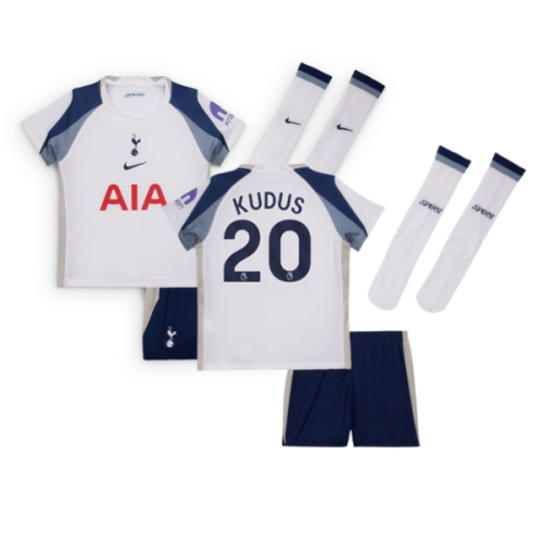 2025-2026 Tottenham Home Little Kids Mini Kit (Kudus 20)
