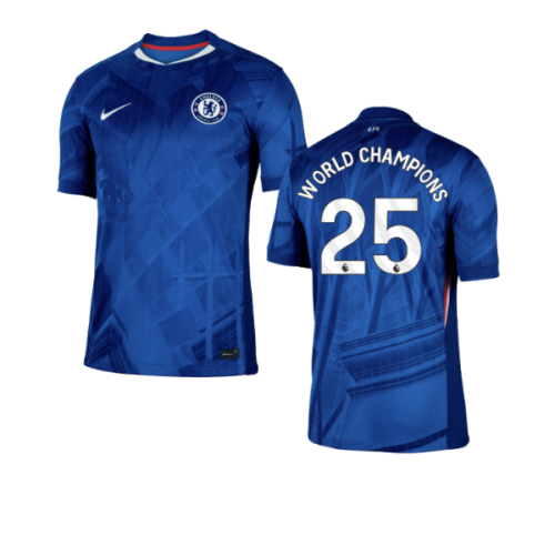 2025-2026 Chelsea Home Football Shirt (World Champions 25)