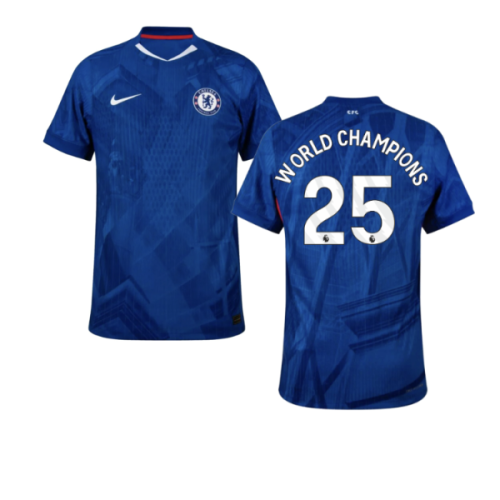 2025-2026 Chelsea Home Authentic Shirt (World Champions 25)