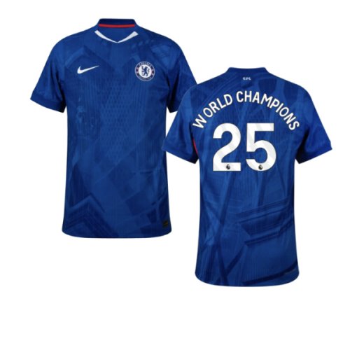 2025-2026 Chelsea Home Authentic Shirt (World Champions 25)