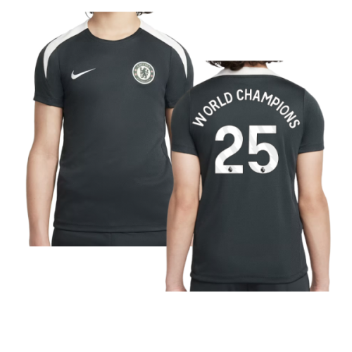 2025-2026 Chelsea Strike Training Shirt (Green) - Kids (World Champions 25)