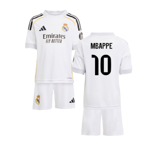 2025-2026 Real Madrid Home Mini Kit (Mbappe 10)