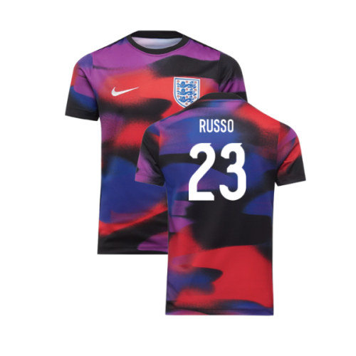 2025-2026 England WEC Academy Pro Pre Match Shirt (Kids) (RUSSO 23)
