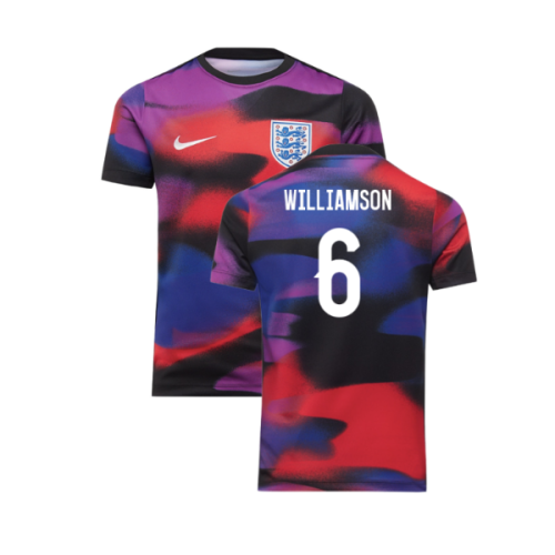 2025-2026 England WEC Academy Pro Pre Match Shirt (Kids) (WILLIAMSON 6)