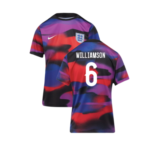 2025-2026 England WEC Academy Pro Pre Match Shirt (Womens) (WILLIAMSON 6)