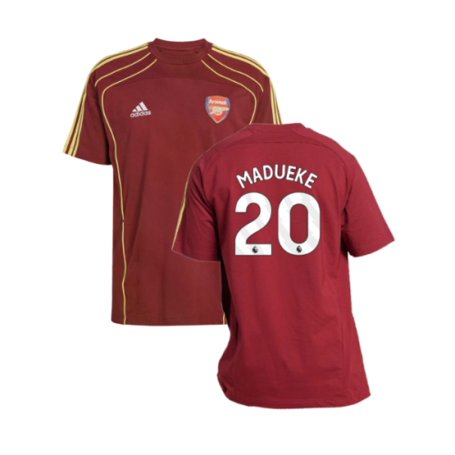 2025-2026 Arsenal UBP Tee (Noble Maroon) (Madueke 20)