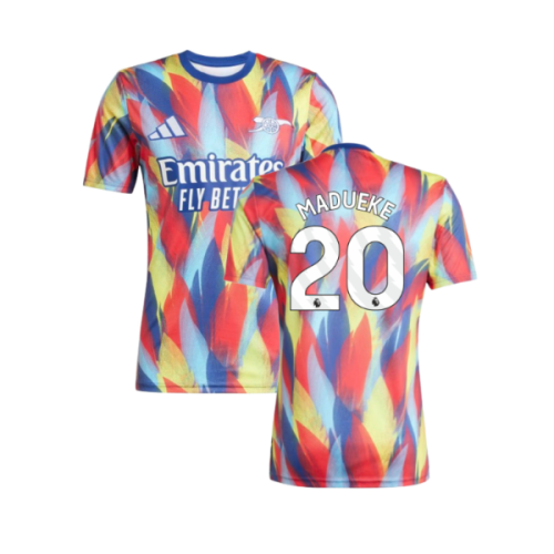 2025-2026 Arsenal Pre-Match Shirt (Victory Blue) (Madueke 20)