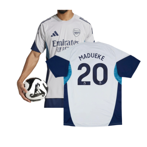 2025-2026 Arsenal Training Shirt (Grey Two) (Madueke 20)