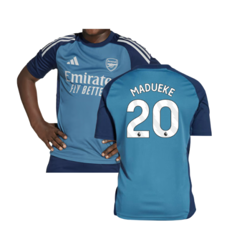 2025-2026 Arsenal Training Shirt (Blanch Blue) - Kids (Madueke 20)