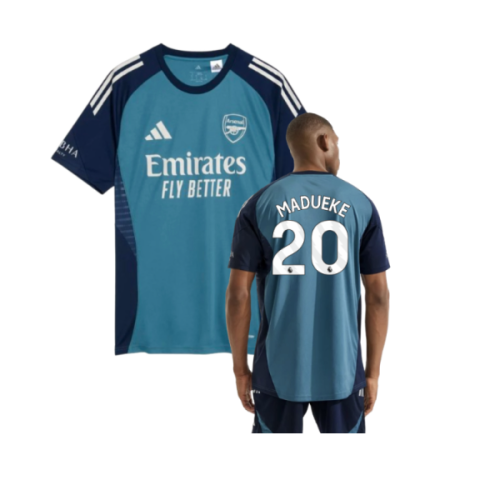 2025-2026 Arsenal Training Shirt (Blanch Blue) (Madueke 20)