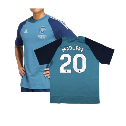 2025-2026 Arsenal Training Tee (Blanch Blue) (Madueke 20)