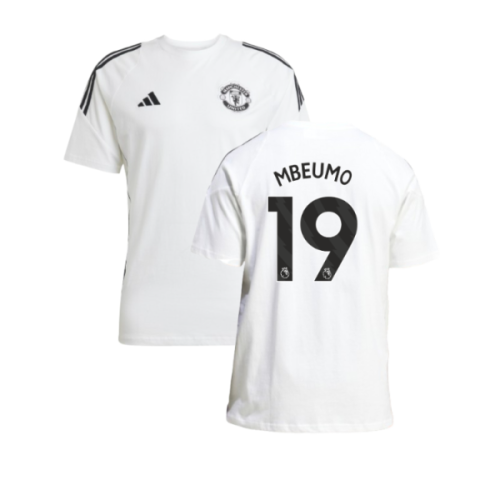 2025-2026 Man Utd Training Tee (White) (Mbeumo 19)