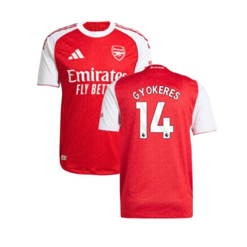 2025-2026 Arsenal Authentic Home Shirt (Gyokeres 14)