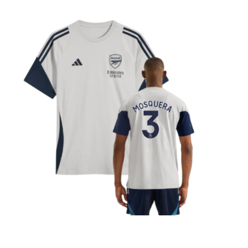 2025-2026 Arsenal Training Tee (Grey) (Mosquera 3)