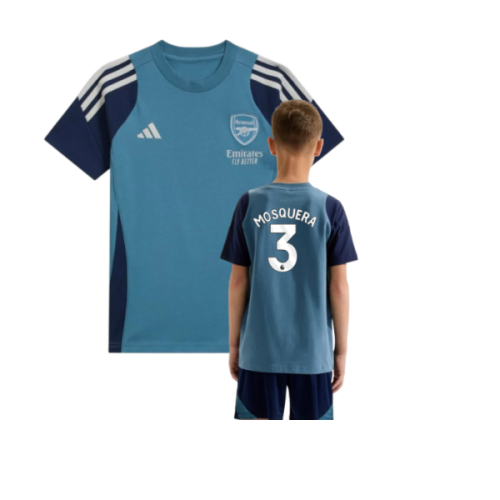 2025-2026 Arsenal Training Tee (Blanch Blue) - Kids (Mosquera 3)