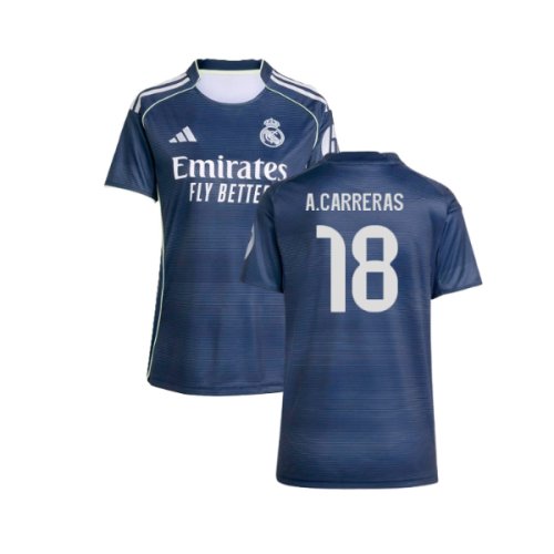 2025-2026 Real Madrid Authentic Away Shirt (Womens) (A.Carreras 18)