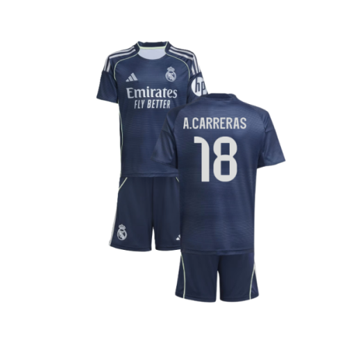 2025-2026 Real Madrid Away Youth Kit (A.Carreras 18)