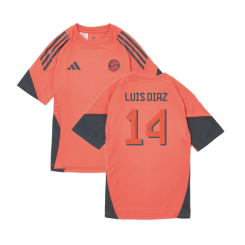 2025-2026 Bayern Munich Training Shirt (Easy Coral) - Kids (Luis Diaz 14)