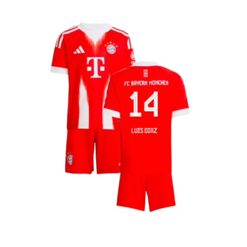 2025-2026 Bayern Munich Home Mini Kit (Luis Diaz 14)