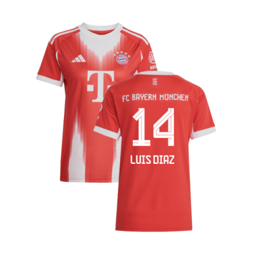 2025-2026 Bayern Munich Home Shirt (Womens) (Luis Diaz 14)