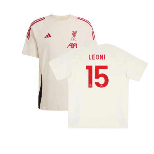 2025-2026 Liverpool Training Tee (White) (Leoni 15)