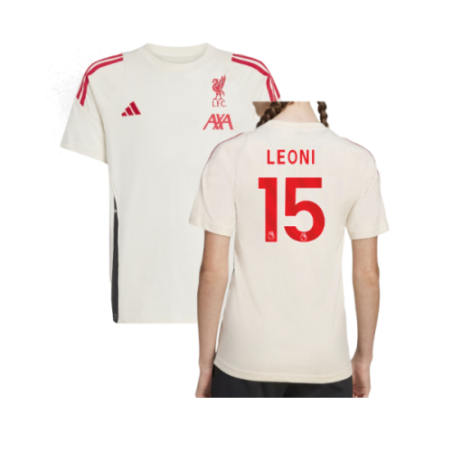 2025-2026 Liverpool Training Tee (White) - Kids (Leoni 15)